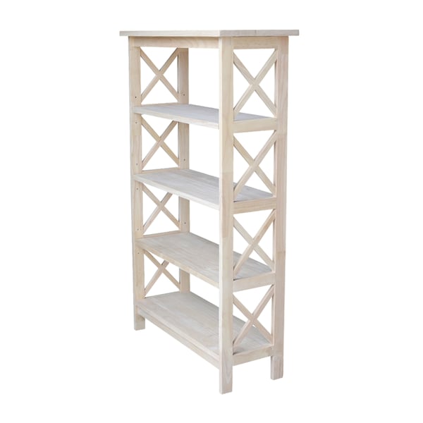 International Concepts X-Sided Shelf Unit, 4 Tier, Unfinished SH-4830X - main
